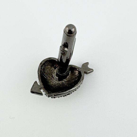 Pave Heart‎ Arrow Cufflinks - Picture 5 of 10